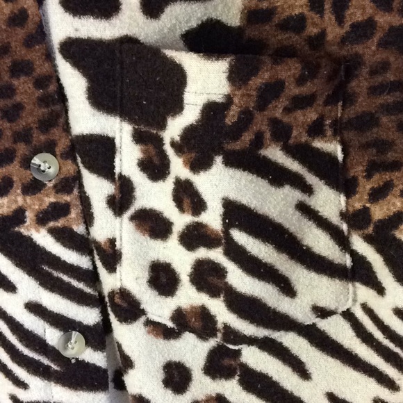 FINAL SALE PRICE Animal Print Button Down Jacket - Picture 2 of 6